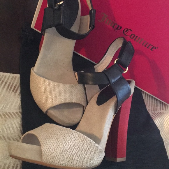 Juicy Couture Natural Metallic Fine Straw Sandal - Picture 3 of 4